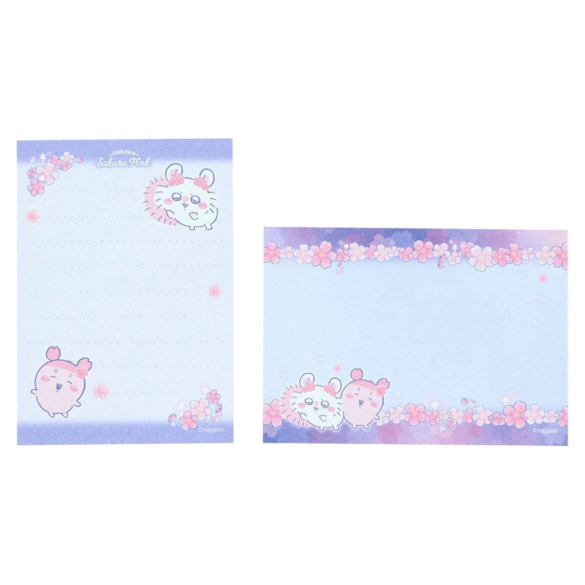 Chiikawa Mini Memo Pad (Sakura Pink - Night Sakura - Momonga