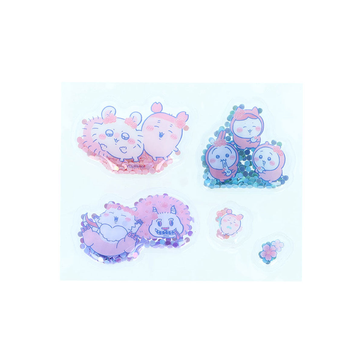 ちいかわ ぷにシャカシール（Sakura Pink・ヨザクラ） | ちいかわ