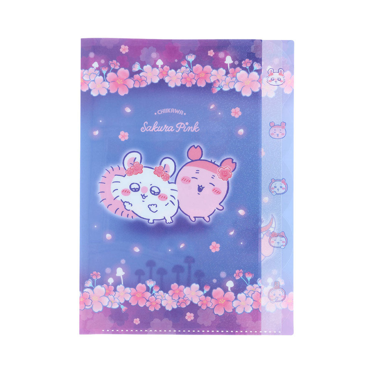 ちいかわ ダイカットクリアファイル5P（Sakura Pink・ヨザクラ
