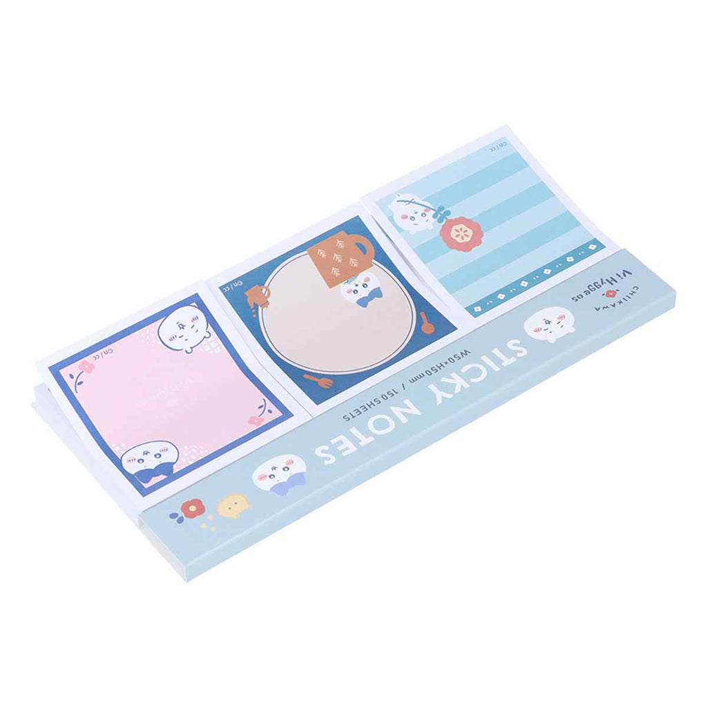 Chikawa sticky notes memo pad color (blue)