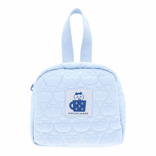 ちいかわ キルティング持ち手付ポーチ（ハチワレ）