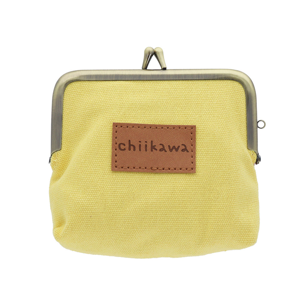 Chikawa tatami embroidery gamaguchi mini pouch (rabbit & Kurimanju)