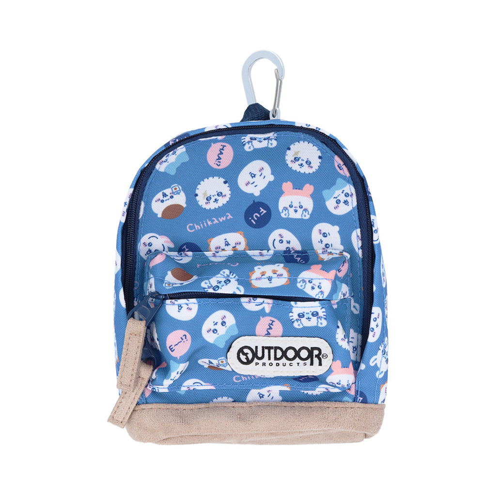 ちいかわ ペンケース BACKPACK ボトムスウェード OD28（ブルー）