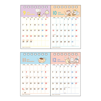 Chiikawa Desk Calendar 2026 2 Months