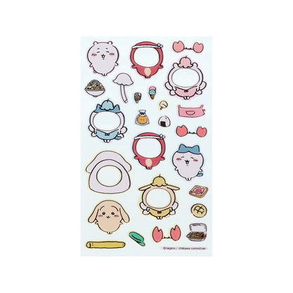 Chiikawa Transformation Dress-up Sticker (Pink)