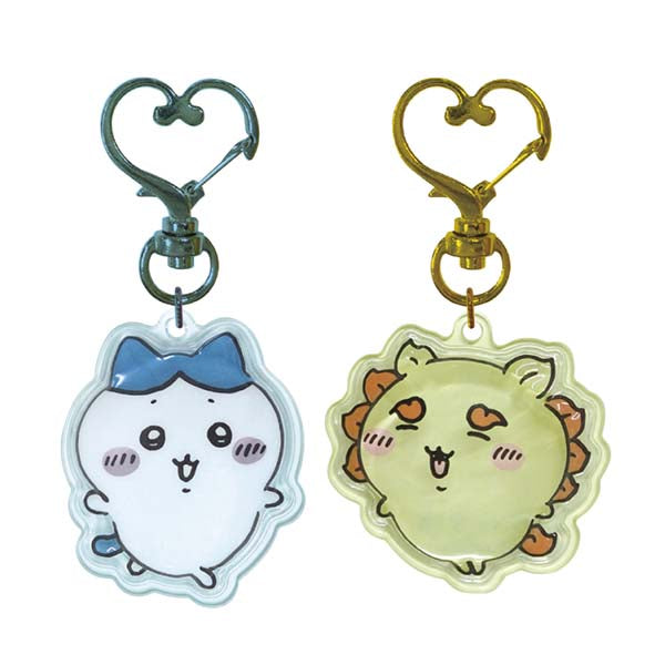 Chiikawa Puffy 3D Pair Keychain (Hachiware & Shisa)