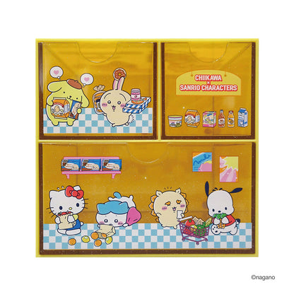 吉伊卡哇 × 三丽鸥角色 收纳盒 (黄色)
