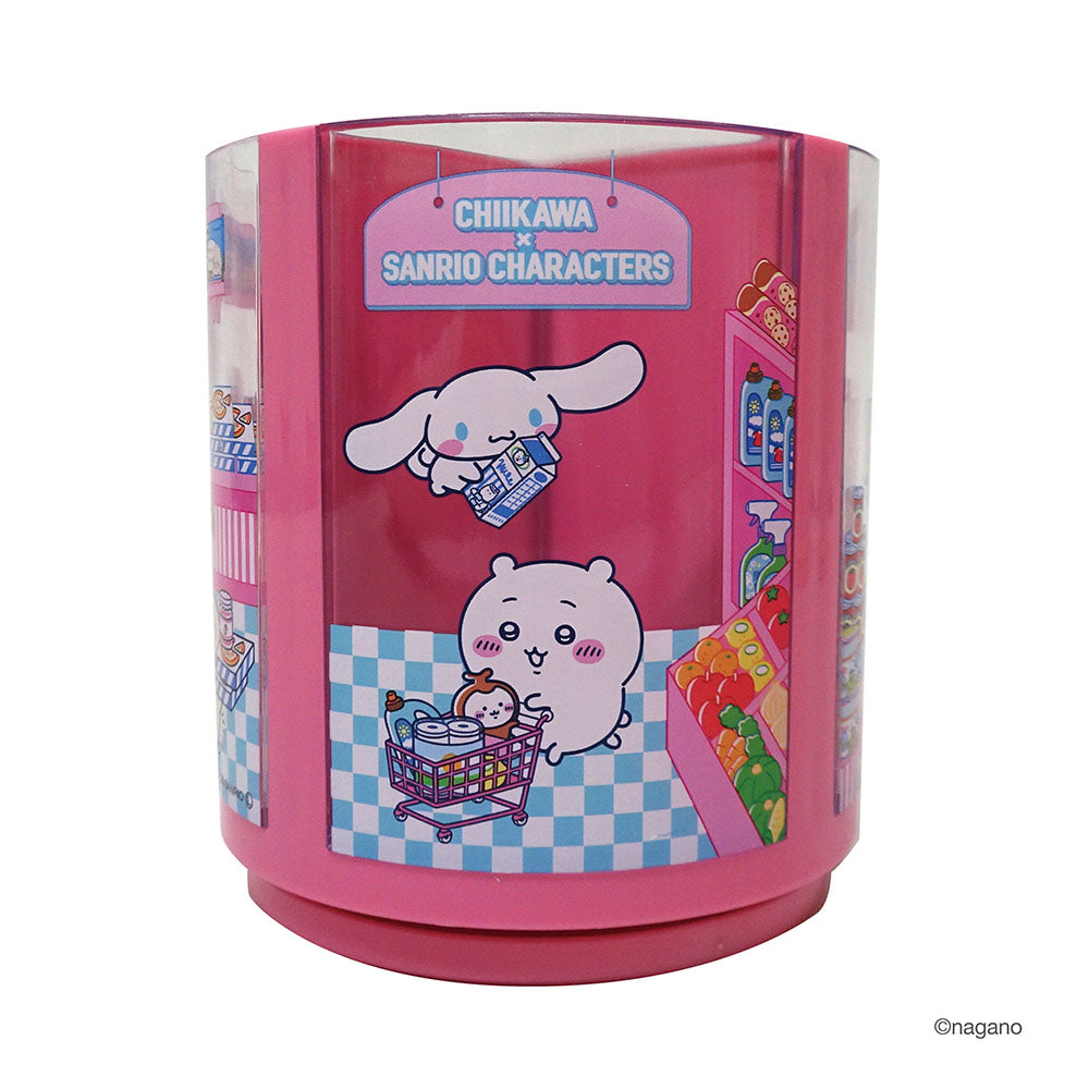 ちいかわ×サンリオキャラクターズ キャラチェスト ピンク イエロー
