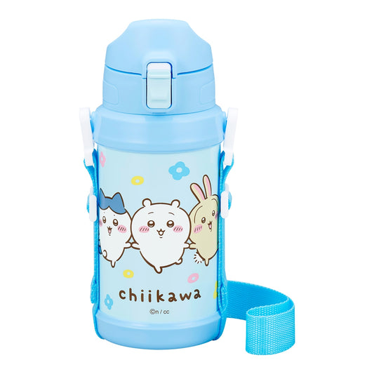吉伊卡哇 动画版《吉伊卡哇》 直饮式不锈钢保温水壶 600ml (花朵)