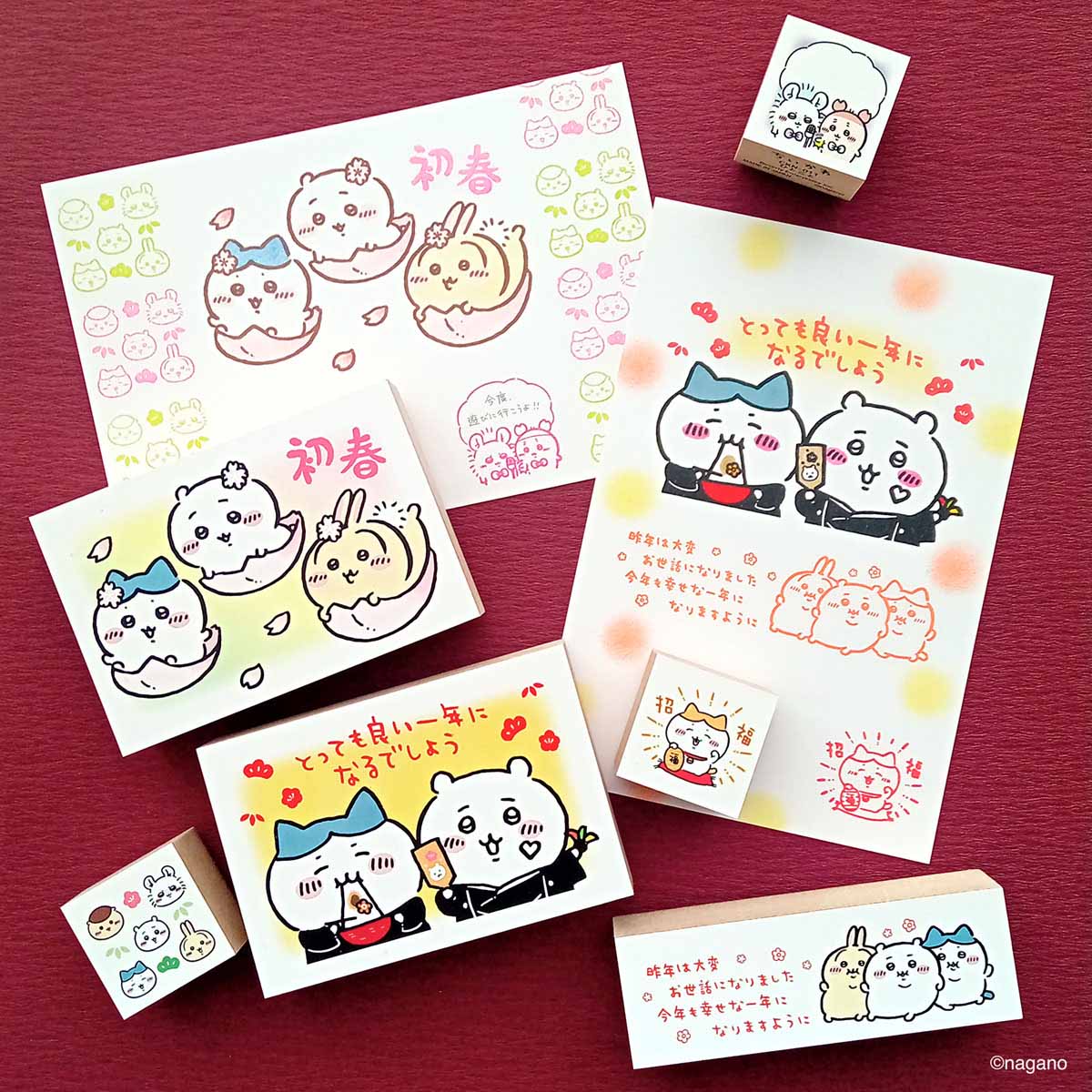 ちいかわ 2026年 年賀はんこ 6個セット ちいかわ 2026年 年賀はんこ 6個セット | ちいかわマーケット