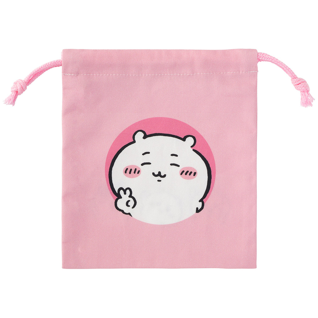 Chiikawa Raisins & Drawstring Pouch (with Sticker) (Peace Chiikawa)