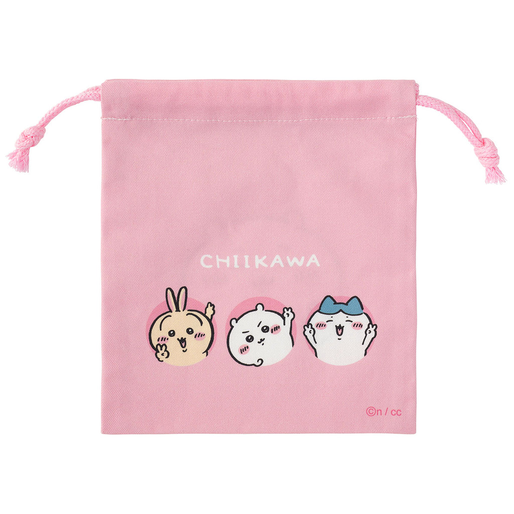 Chiikawa Raisins & Drawstring Pouch (with Sticker) (Peace Chiikawa)