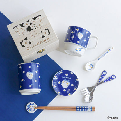 Chiikawa Flower Garden Sushi Tea Cup (Hachiware)