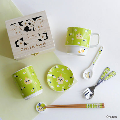 Chiikawa Flower Garden Wooden Boxed Mug (Usagi)