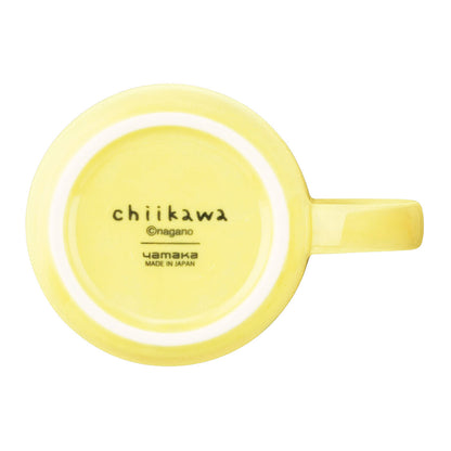 ちいかわ コースター付マグ ハッピーブロッサム（イエロー）