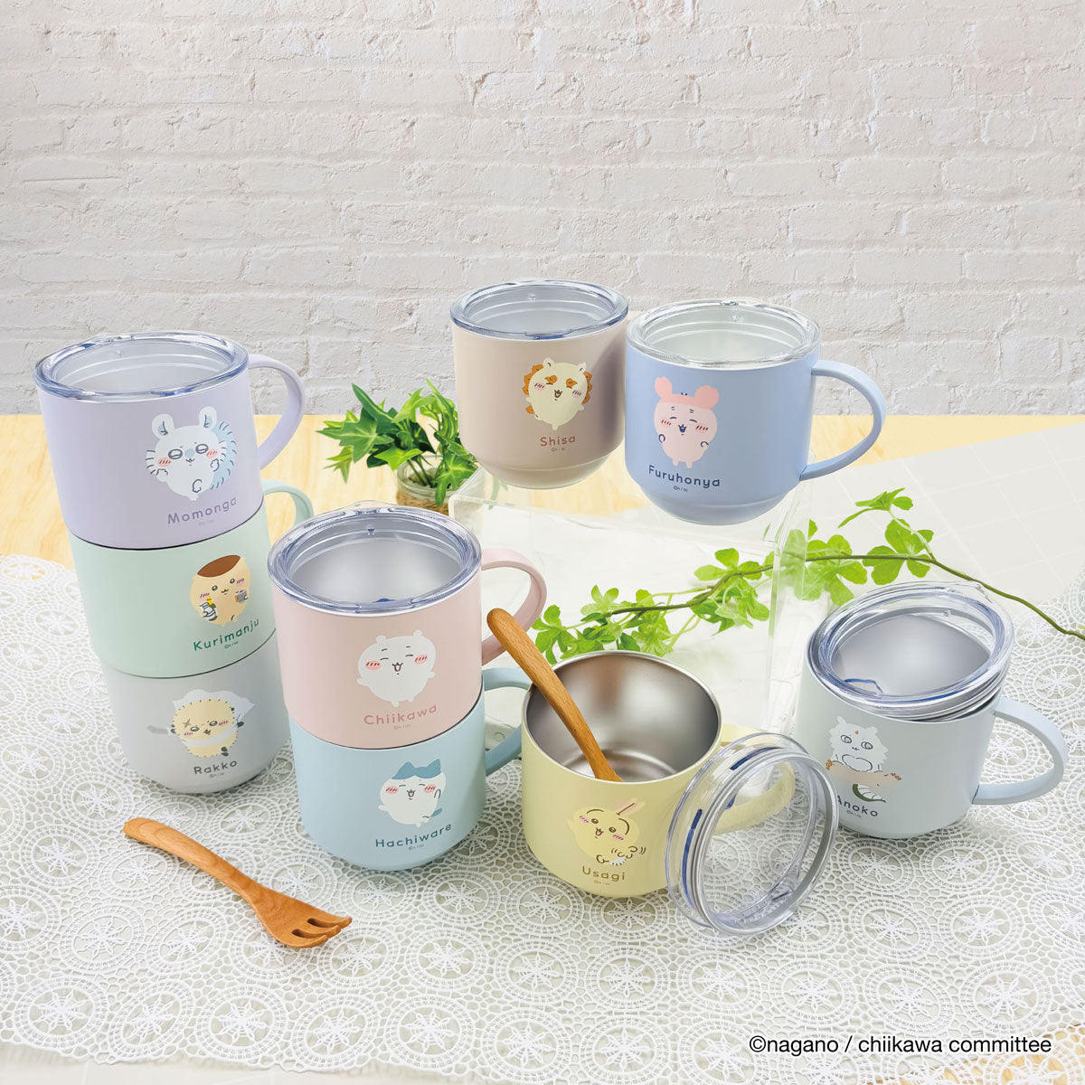 ちいかわ スタッキング蓋つきステンレスマグ（モモンガ）