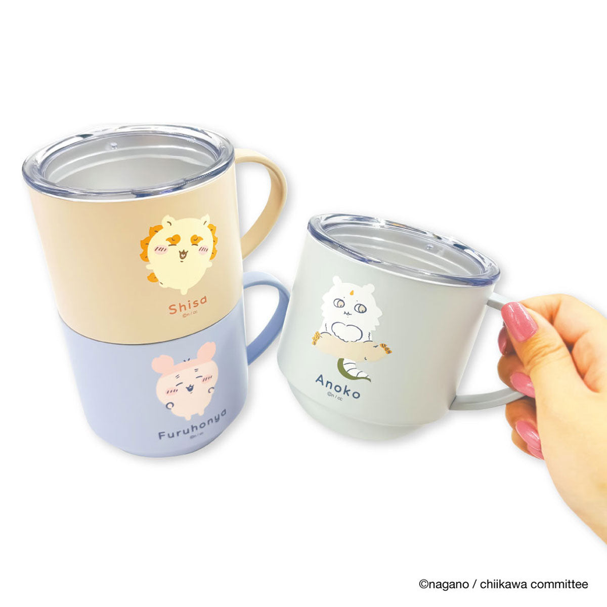 치이카와 스태킹 리드 스테인리스 머그 (헌책방)