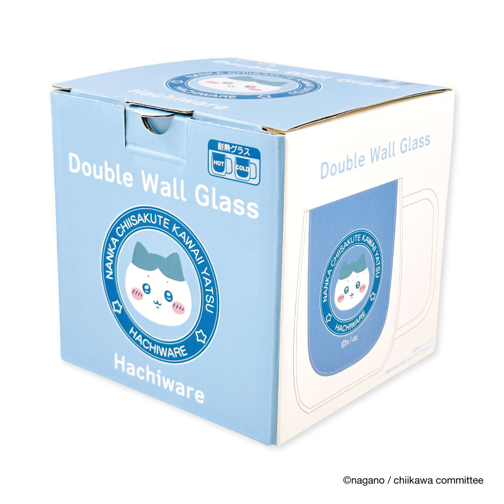ちいかわ ダブルウォールグラス（ハチワレ）
