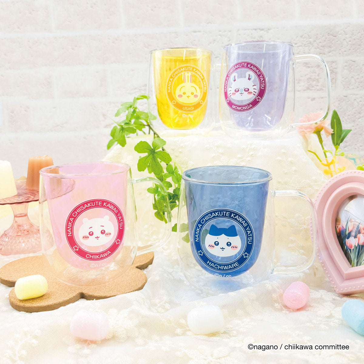 ちいかわ ダブルウォールグラス（ハチワレ） | ちいかわマーケット