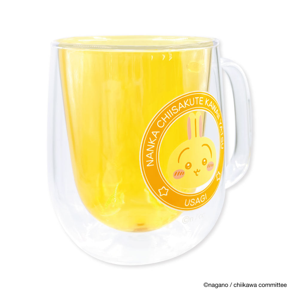 ちいかわ ダブルウォールグラス（うさぎ）