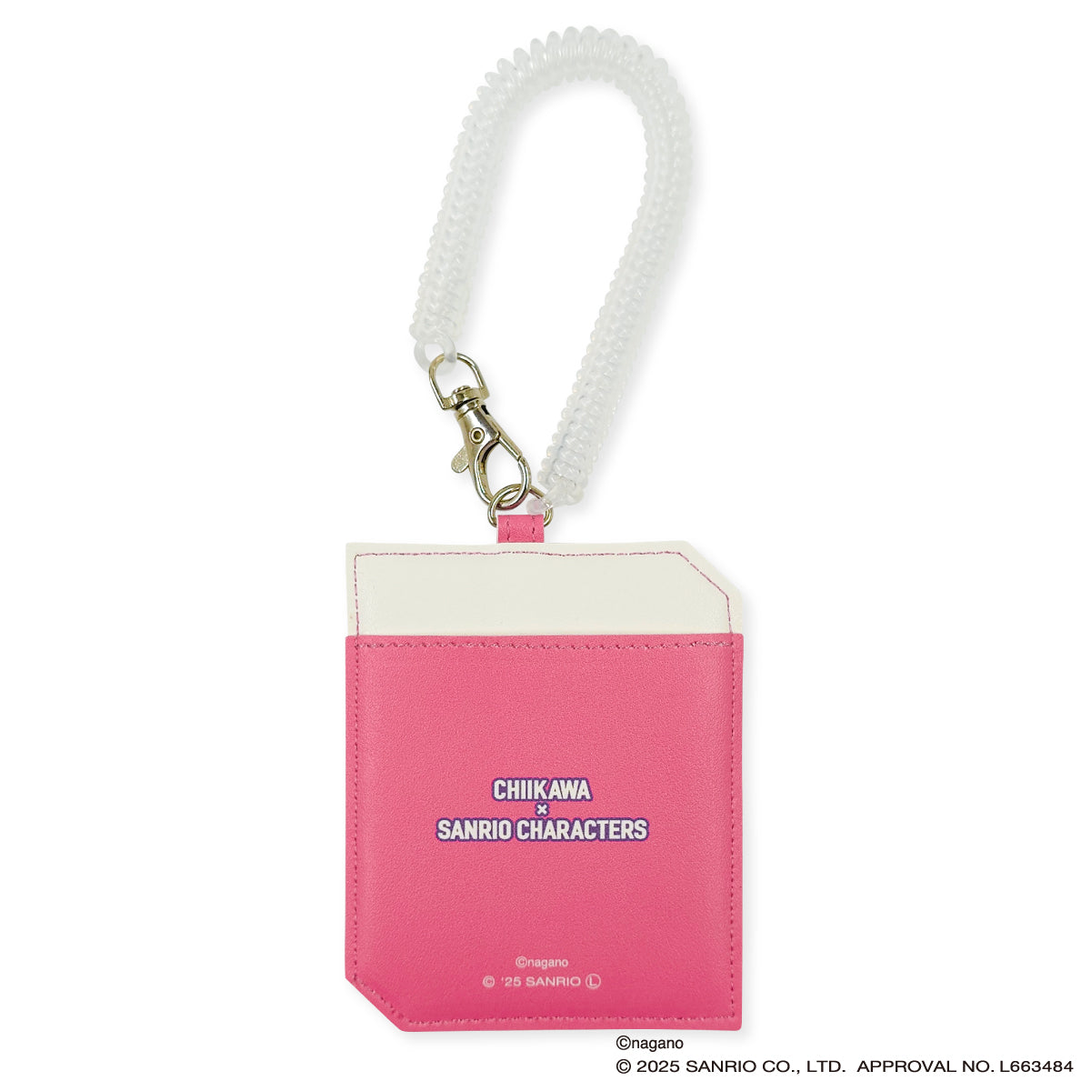 Chiikawa × Sanrio Characters Faux Die-cut Pass Case (Momonga