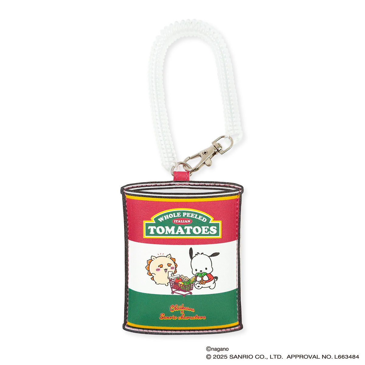 Chiikawa × Sanrio Characters Faux Die-cut Pass Case (Shisa & Pochacco)