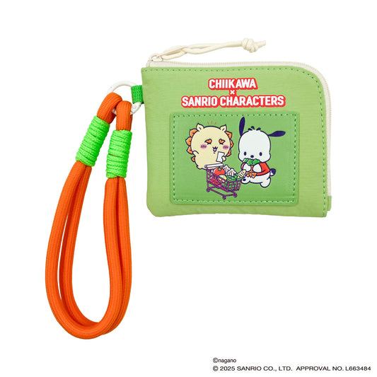 Chiikawa × Sanrio Characters Compact Wallet (Shisa & Pochacco)