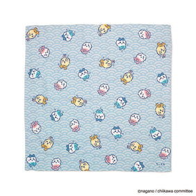 吉伊卡哇 防水布巾 (青海波紋)