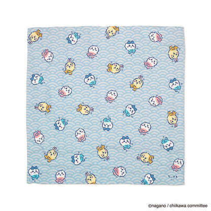 吉伊卡哇 防水布巾 (青海波纹)