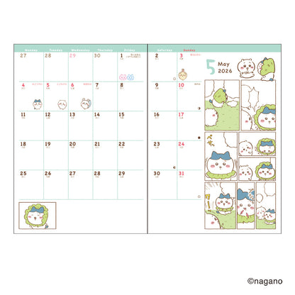 ちいかわ B6コミックマンスリーダイアリー 2026 4月スタート（カレーのお供）