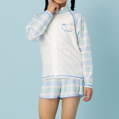 Chiikawa Anime "Chiikawa" Girl's Rash Guard S (120cm Purple)