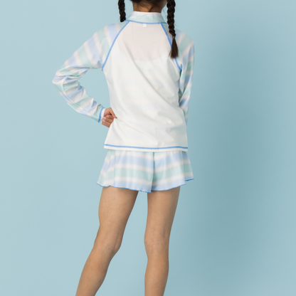 Chiikawa Anime "Chiikawa" Girl's Rash Guard S (120cm Purple)