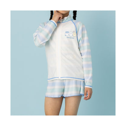 Chiikawa Anime "Chiikawa" Girl's Rash Guard S (130cm Blue)