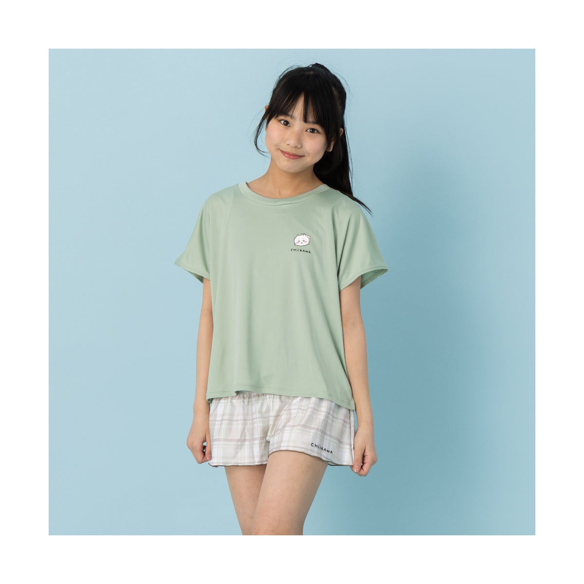 ちいかわ アニメ『ちいかわ』 女児大寸水着 GREEN | ちいかわ