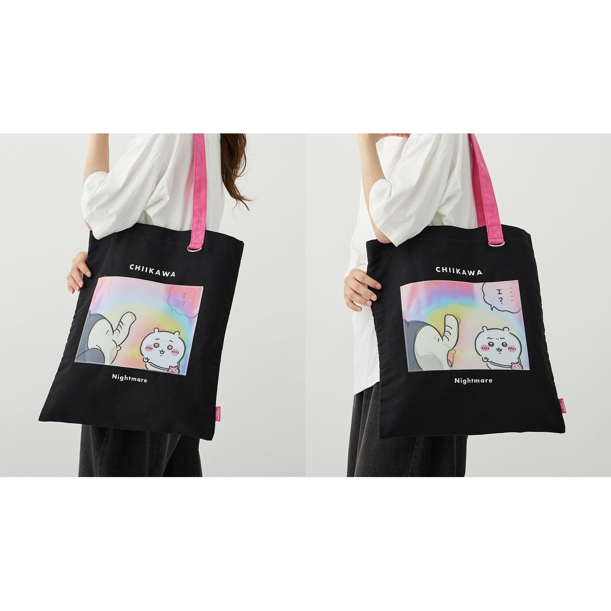 ちいかわ ちいかわパーク レンチキュラートートバッグ 悪夢 ブラック