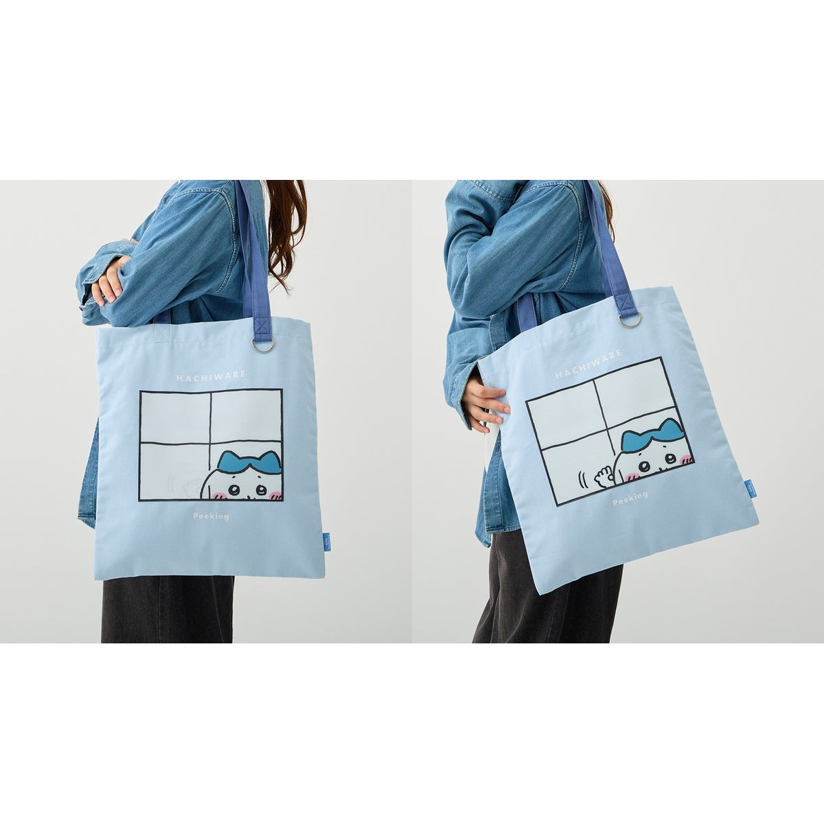 吉伊卡哇乐园 光栅托特包 (一起考4级吧 / 浅蓝-绀)