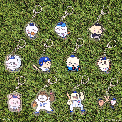 ちいかわ MLB アクリルキーホルダー ナガノ ノベルティ シールカードセット ちいかわ×MLB TOKYO SERIES アクリルキーホルダー③うさぎ