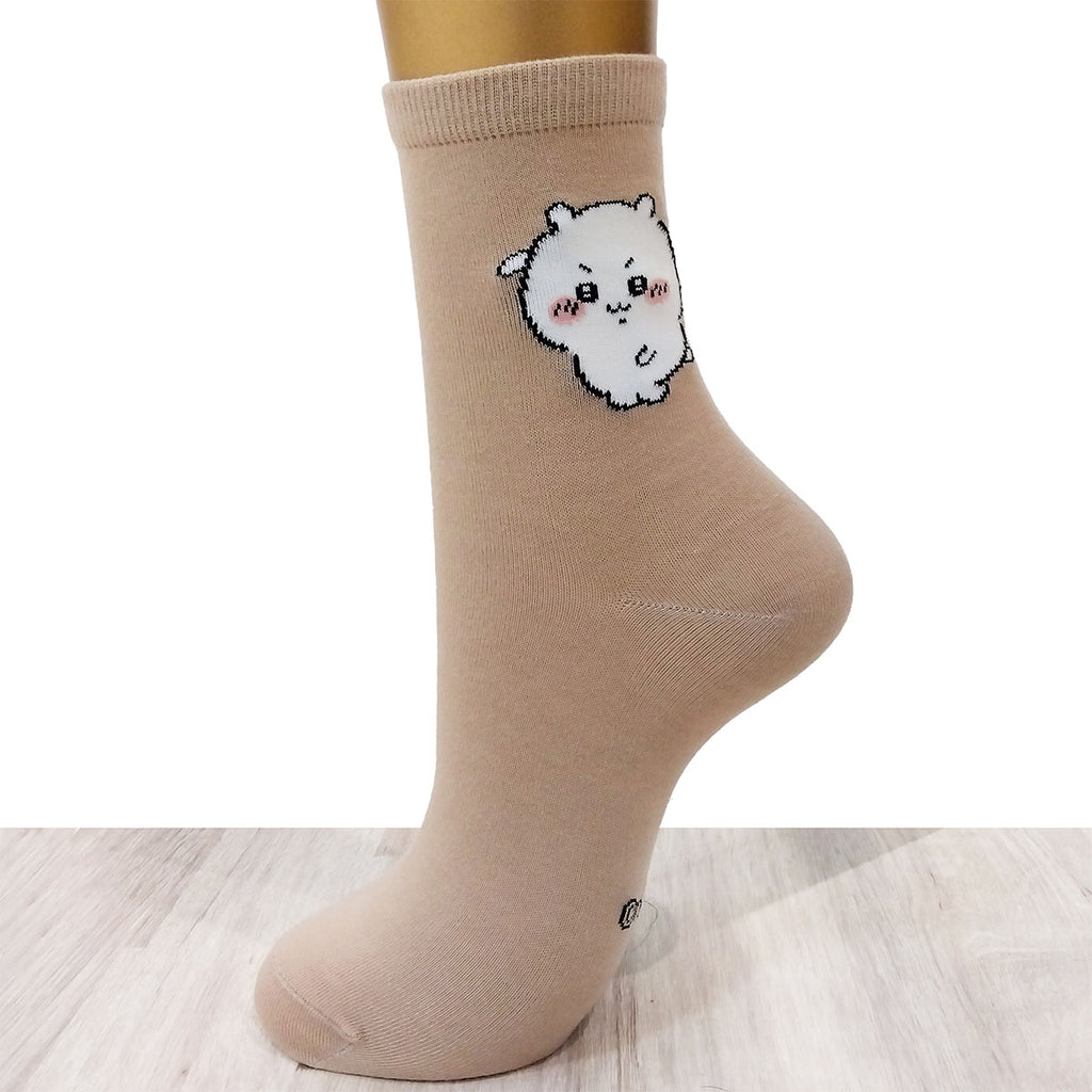 Chiikawa Crew Socks (Chikawa Hachiware Katsukami) For Ladies