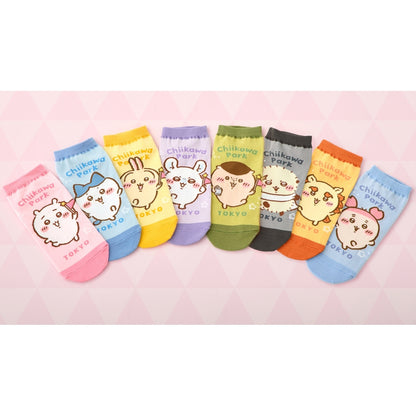 ちいかわ ちいかわパーク スニーカーソックス ハチワレ ライトブルー