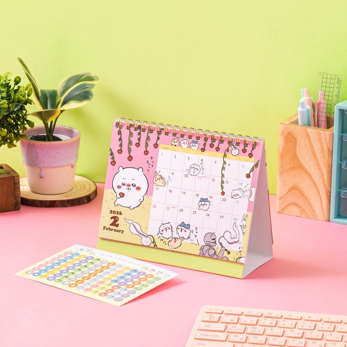 ちいかわ 2026年1月始まり卓上カレンダー（ミニシール付き）