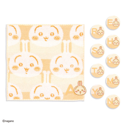 ちいかわ イニシャル タオルハンカチ（うさぎ）