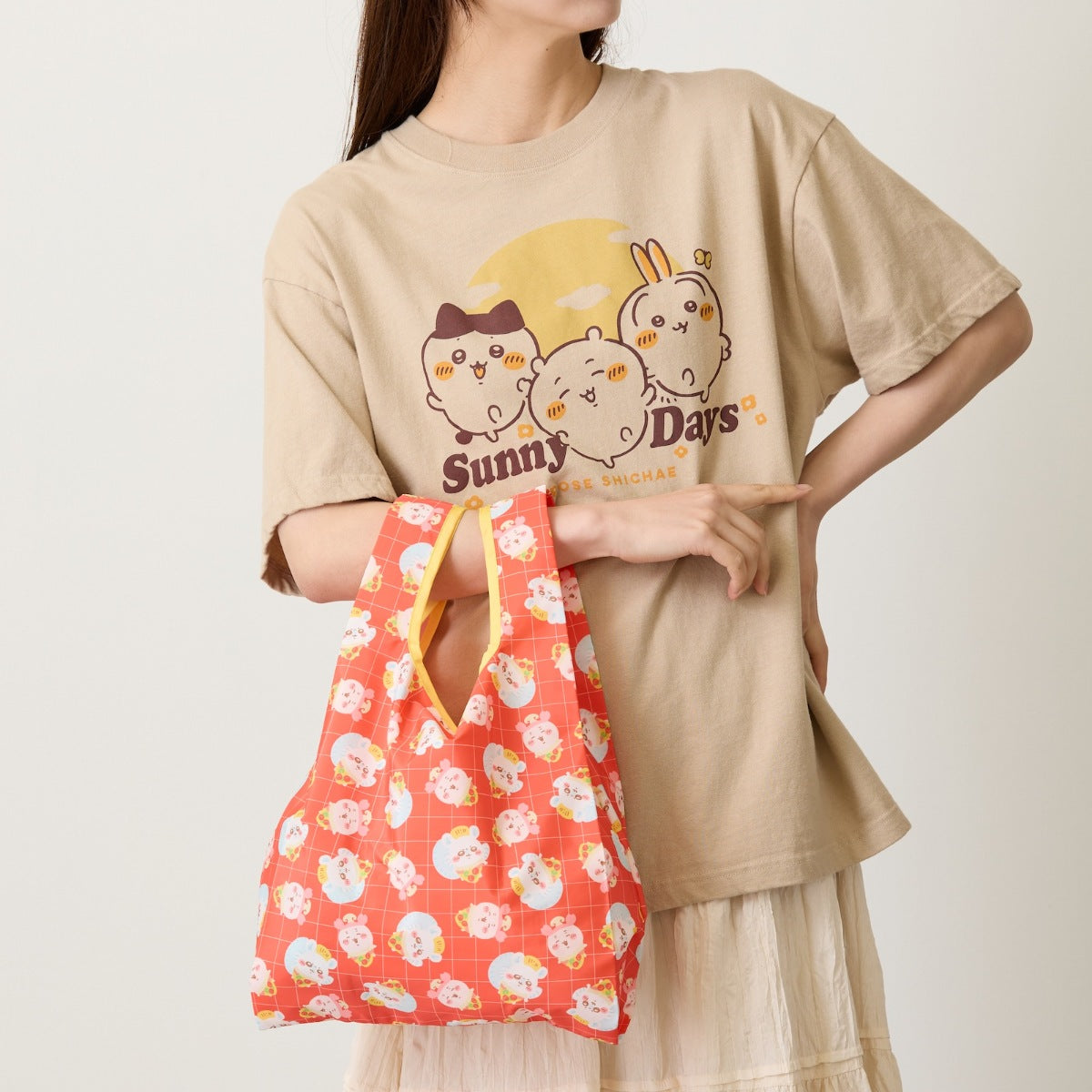 Chiikawa Eco Bag Pizza (Red) | Chiikawa Market Official Goods Shop