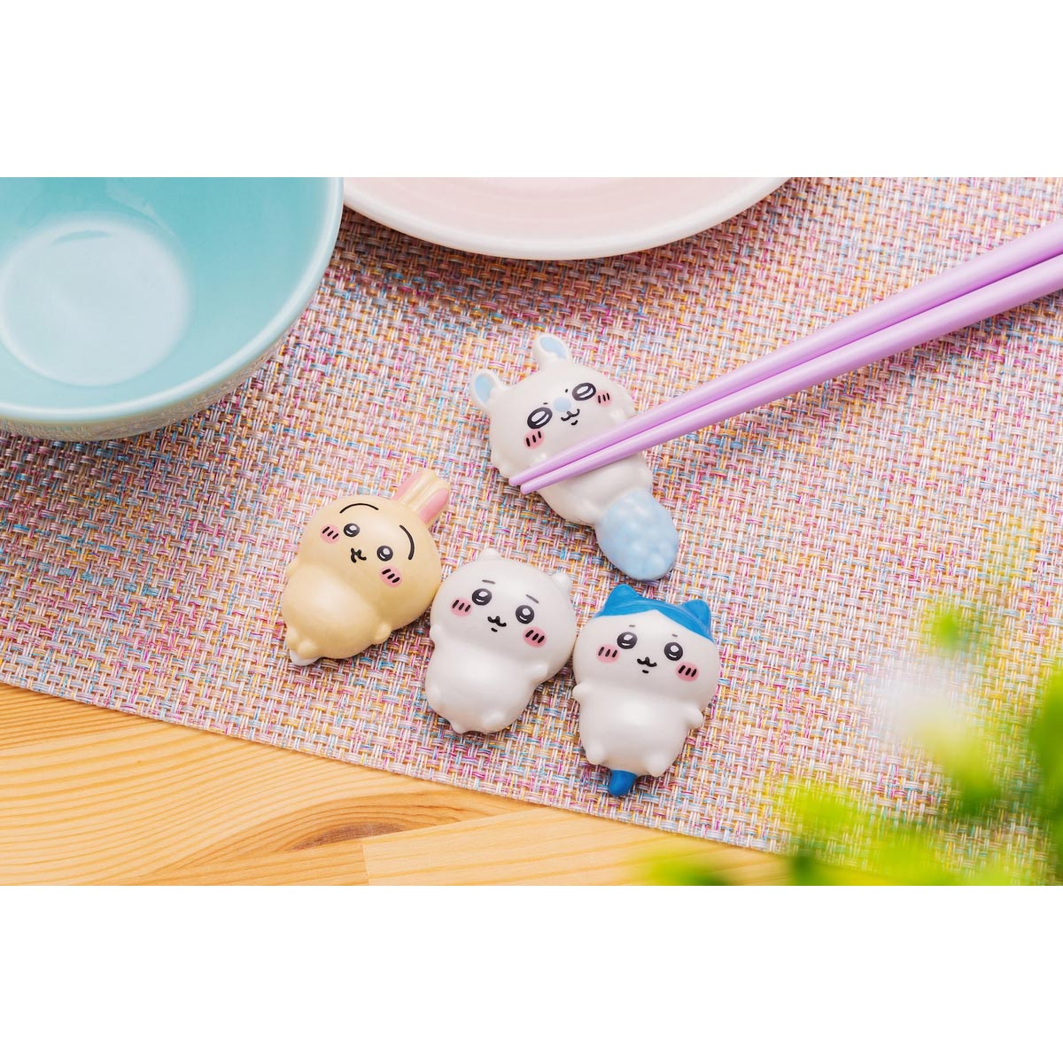 ちいかわ あおむけ箸置き ちいかわ ハチワレ うさぎ モモンガ