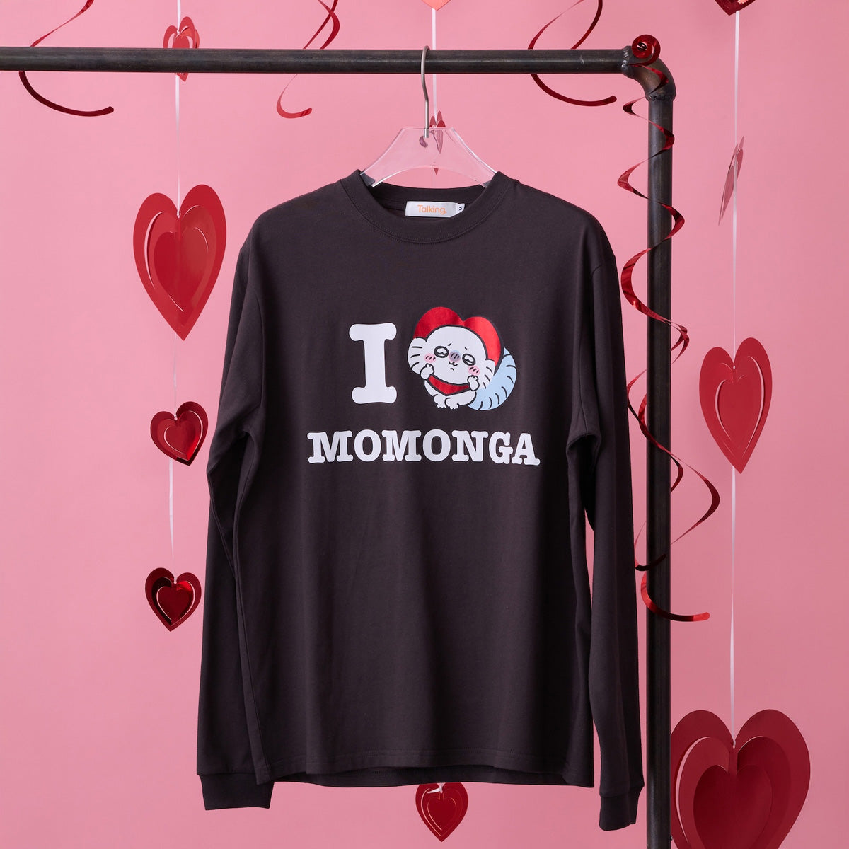 ちいかわ 長袖Tシャツ I LOVE MOMONGA スミ | ちいかわマーケット 公式