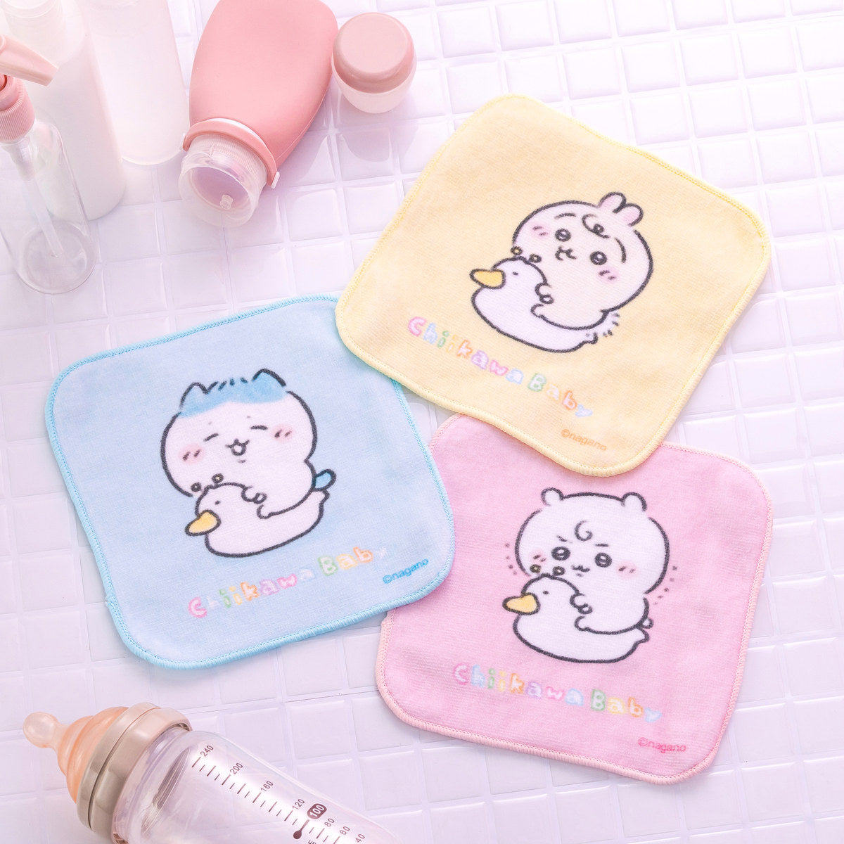 吉伊卡哇 baby系列 方形3件套毛巾 (马桶)