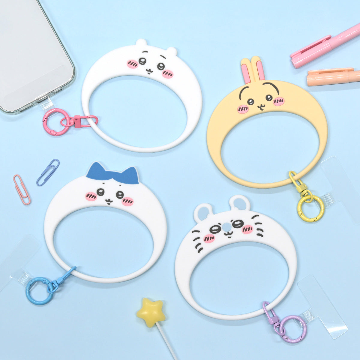 ちいかわ マルチリングプラス シリコンブレスレット（モモンガ