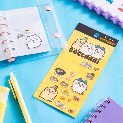 ちいかわ ぼっちゃりたべものクリアシール