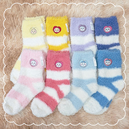치이카와 푹신푹신 크루 양말 (토끼 옐로우)