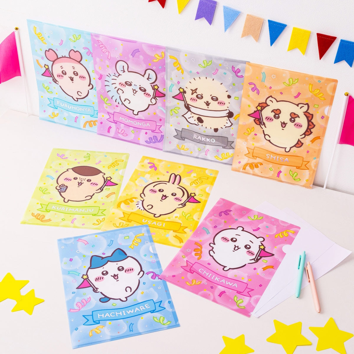 ちいかわ ちいかわパーク クリアファイル（くりまんじゅう フラッグ）