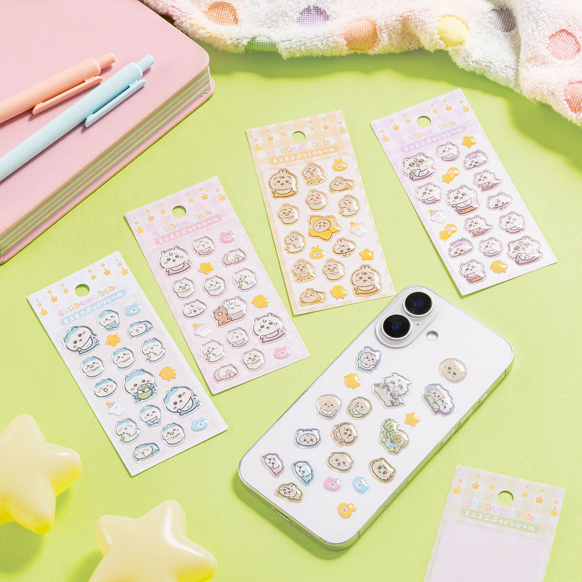 ちいかわベビーフレークシール　うさぎウォーターシール　ぷっくりシール　チャーム ちいかわ ウォーターインシール（うさぎ）【クレジットカード決済限定